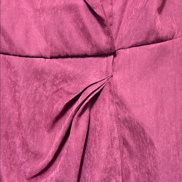 Miami Burgundy Wrap Mini Dress - Picture 3 of 12